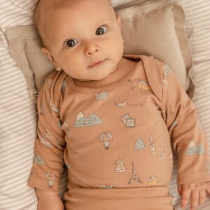 Wickelbody mit langen Ärmeln